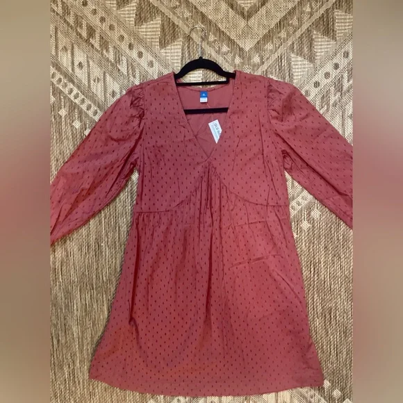 Tall Old Navy Mini Flare Dress | Swiss Dot | Brand New with Tags | Medium | - Picture 4 of 11